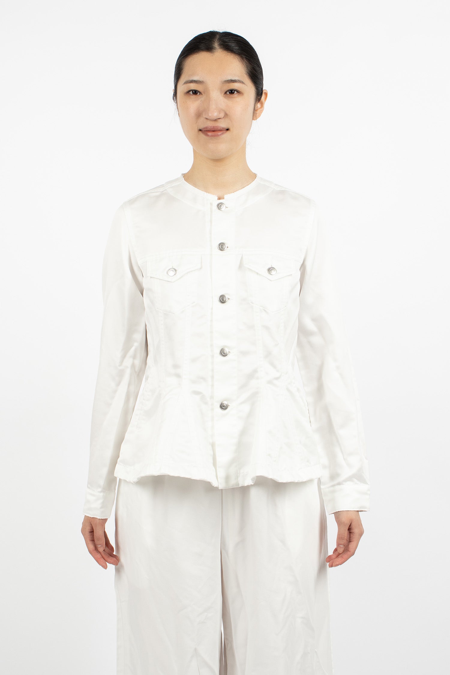 Satin Jacket White