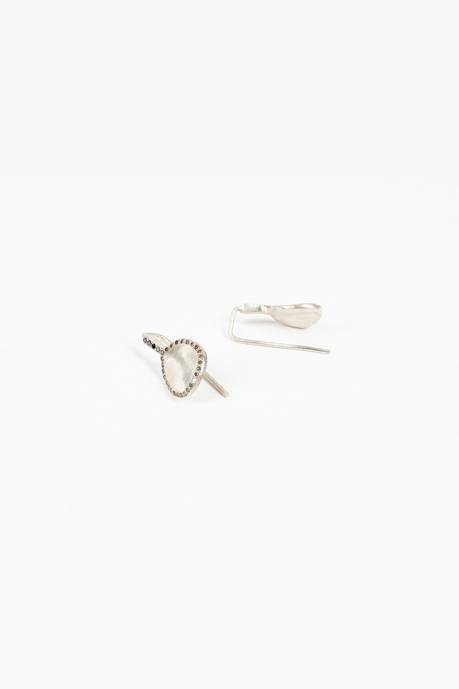 Win Drop Earrings Cognac Diamond/Black Diamond
