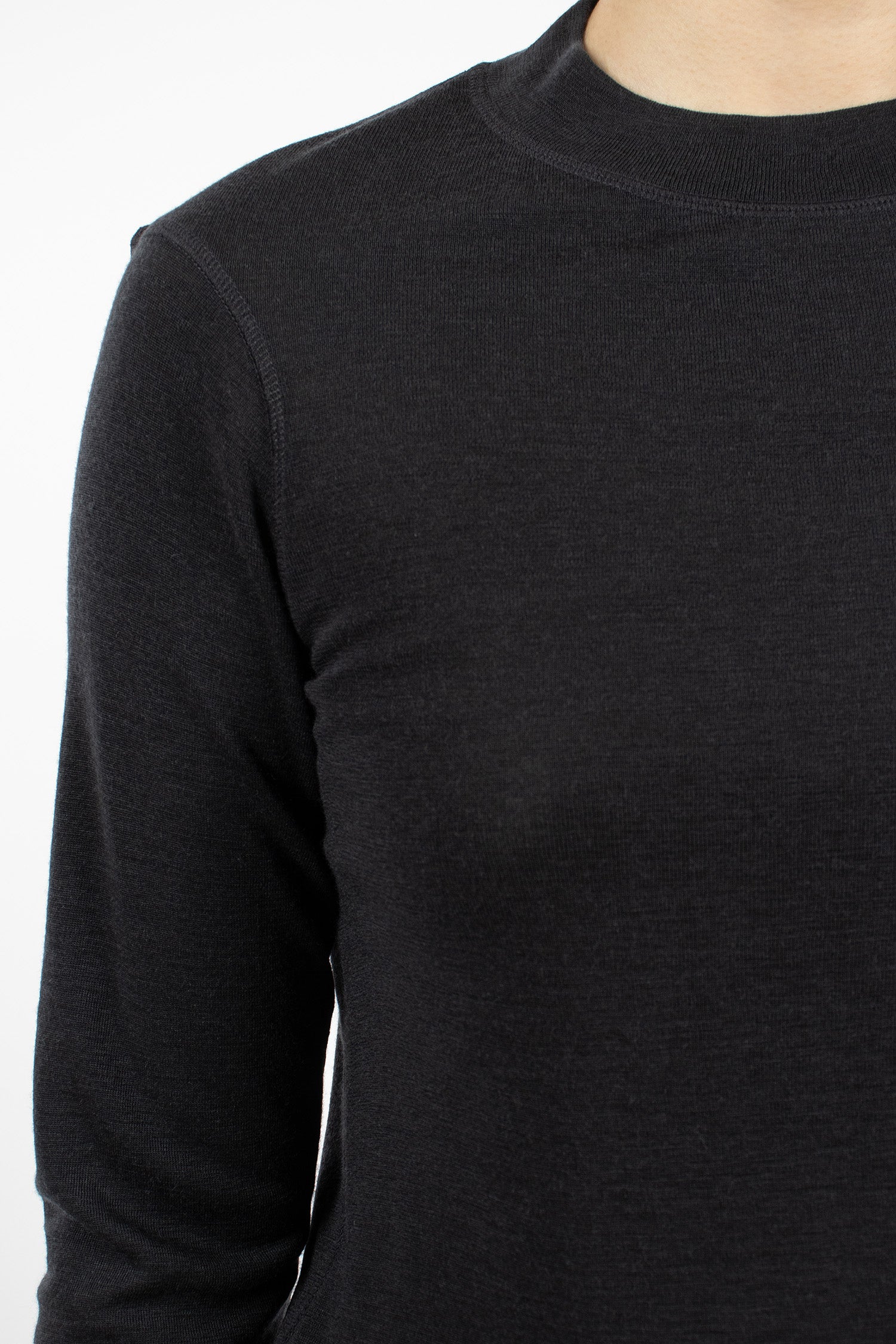 Thermal Wool T-Shirt Off Black